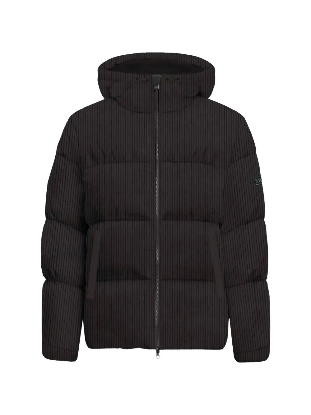 MC2 Saint Barth corduroy-effect padded jacket Zwart