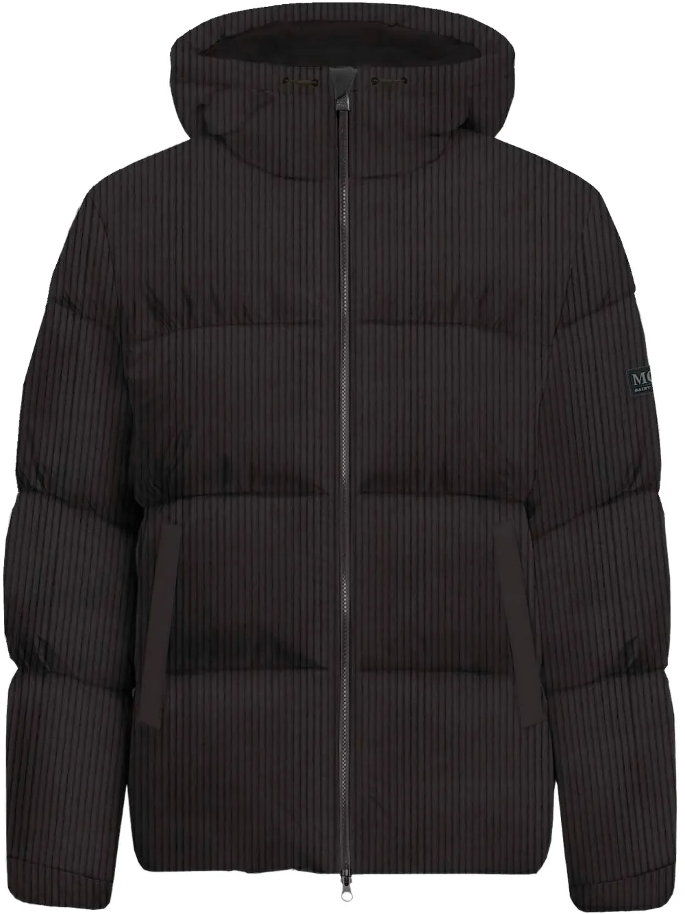 MC2 Saint Barth corduroy-effect padded jacket Zwart