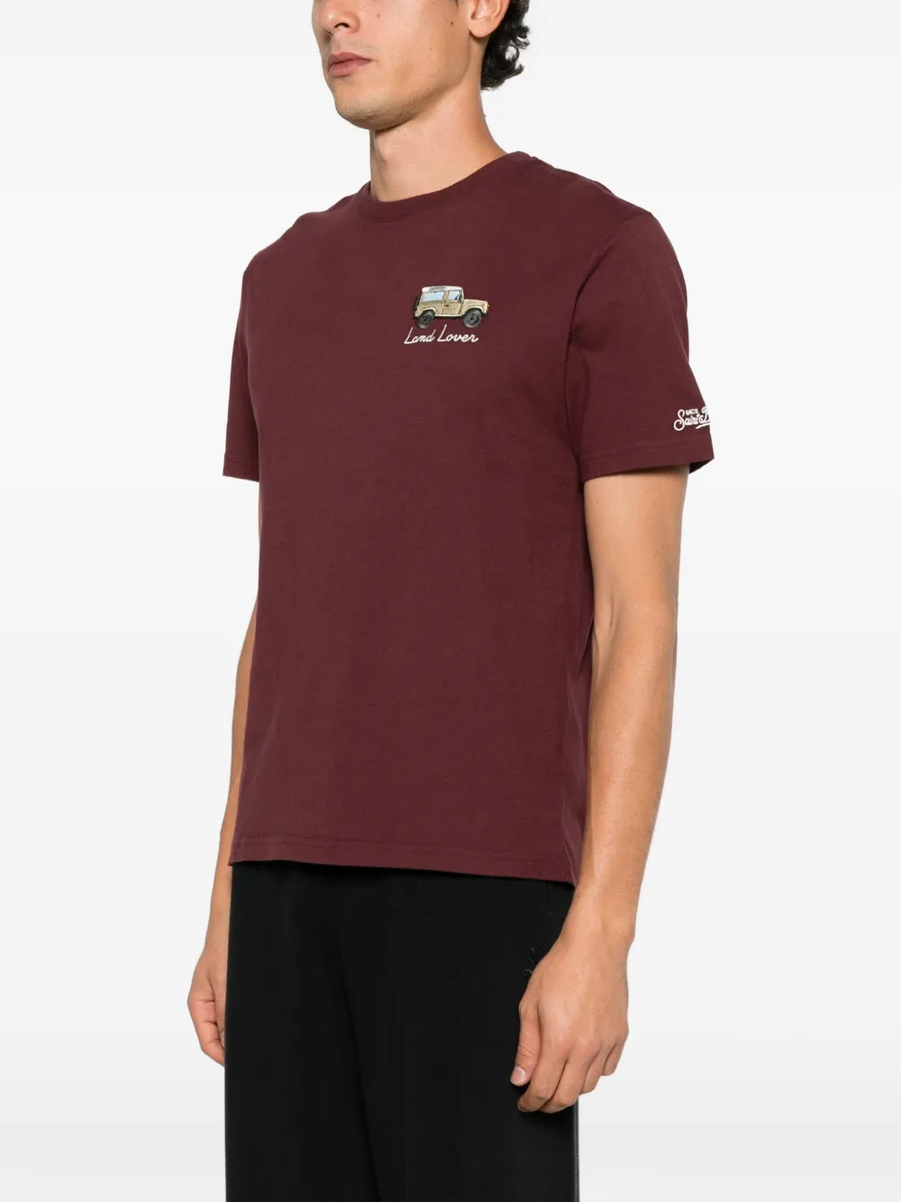 MC2 Saint Barth Arnott Land Lover embroidered T-shirt Rood