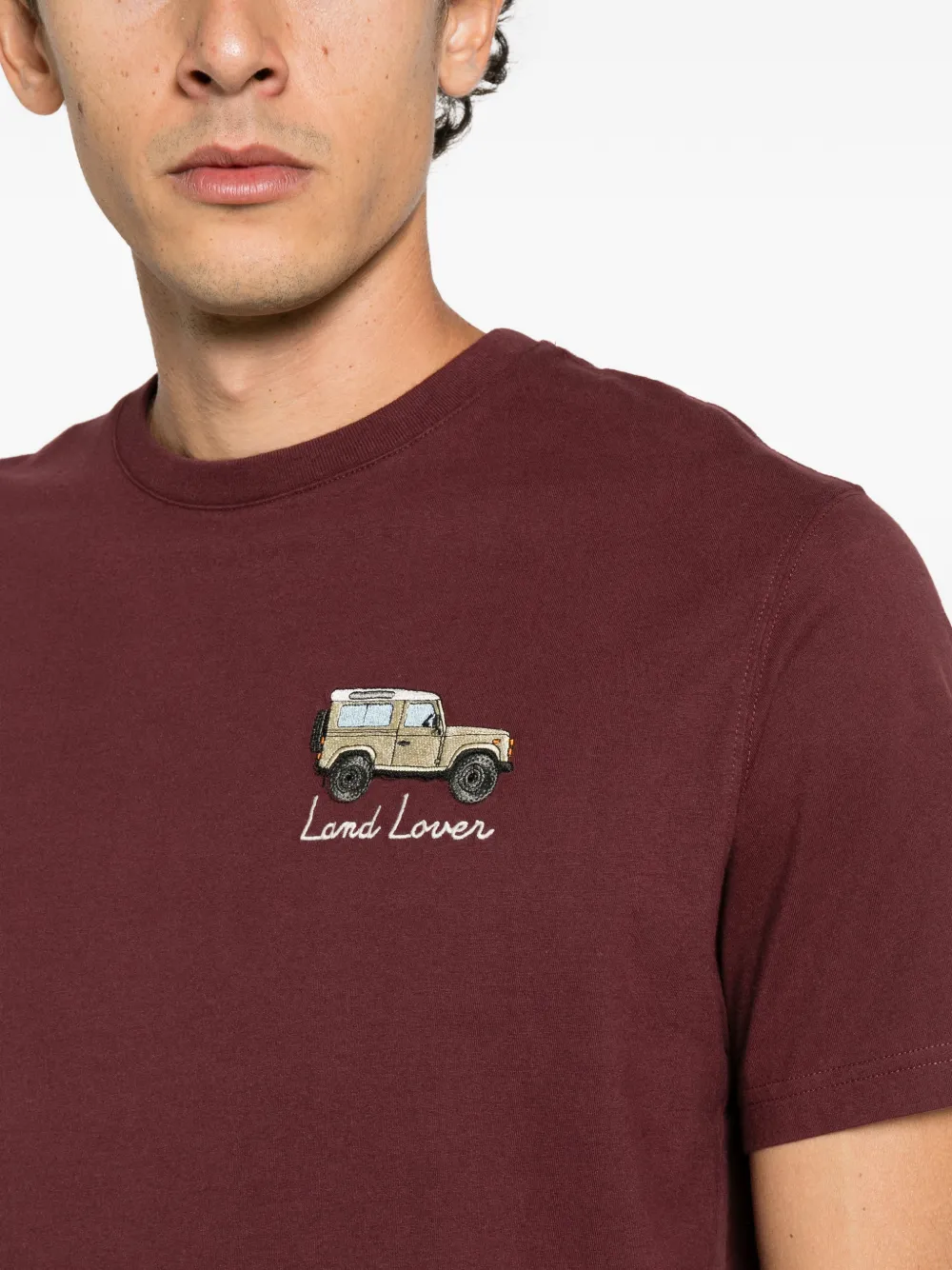 MC2 Saint Barth Arnott Land Lover embroidered T-shirt Rood