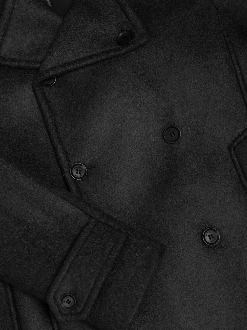 Colmar double-breasted coat Zwart