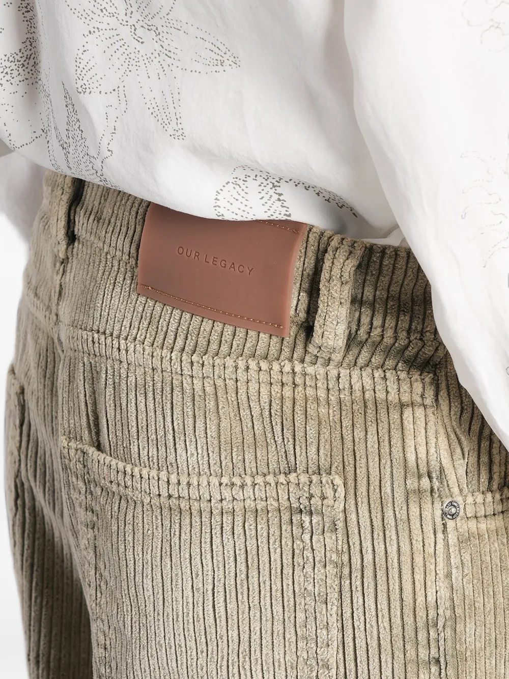 OUR LEGACY Vast Cut old estate wash cord trousers Beige