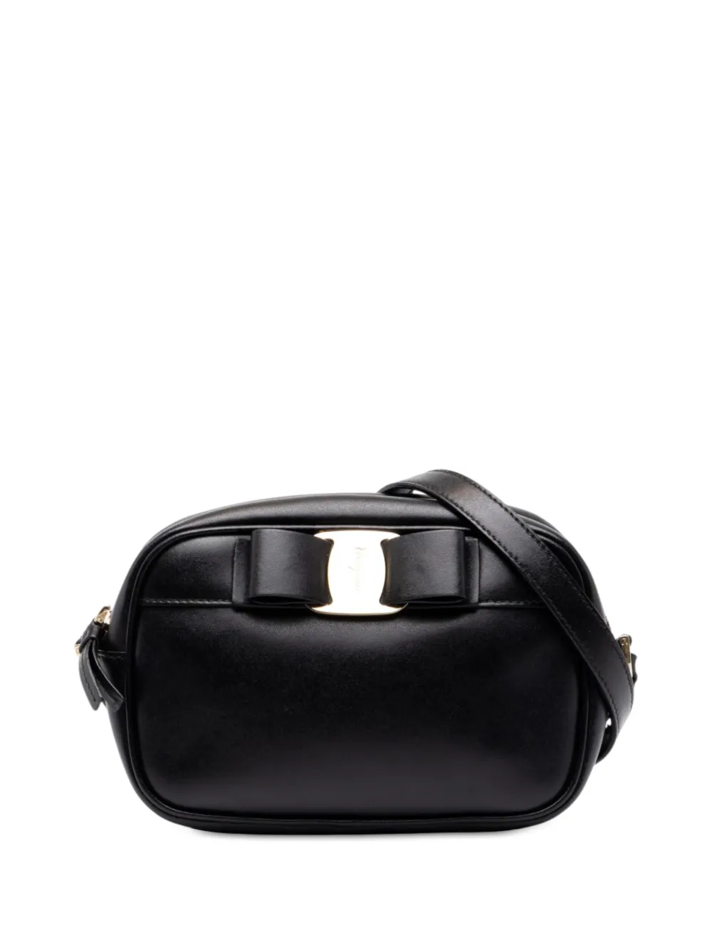 Ferragamo Pre-Owned 2010-2026 Smooth Calfskin Vara Bow Camera Bag crossbody bag - Nero
