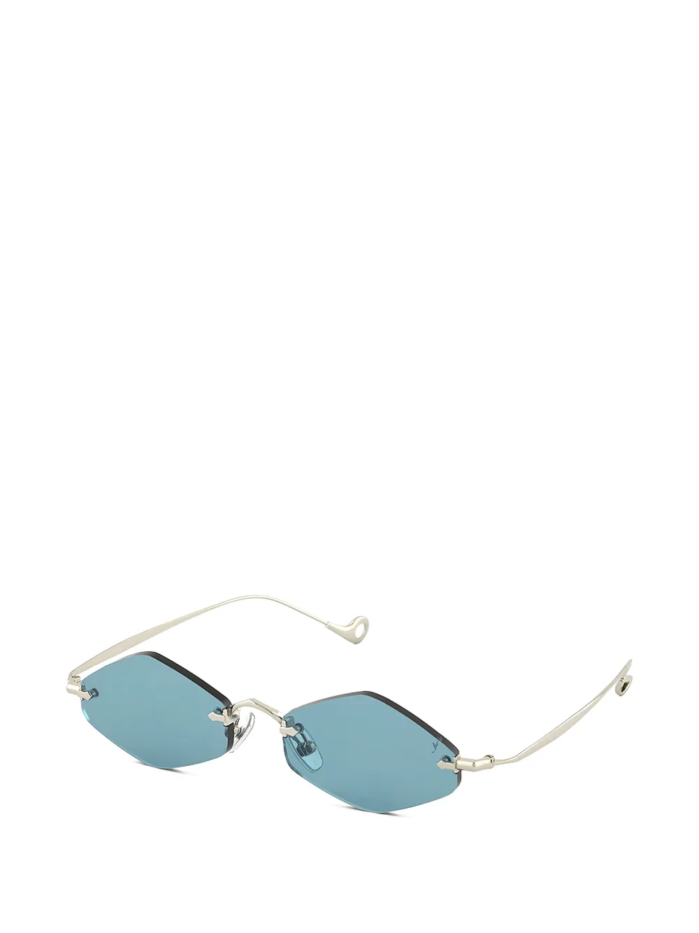 Eyepetizer Dunmore zonnebril met geometrisch montuur Zilver