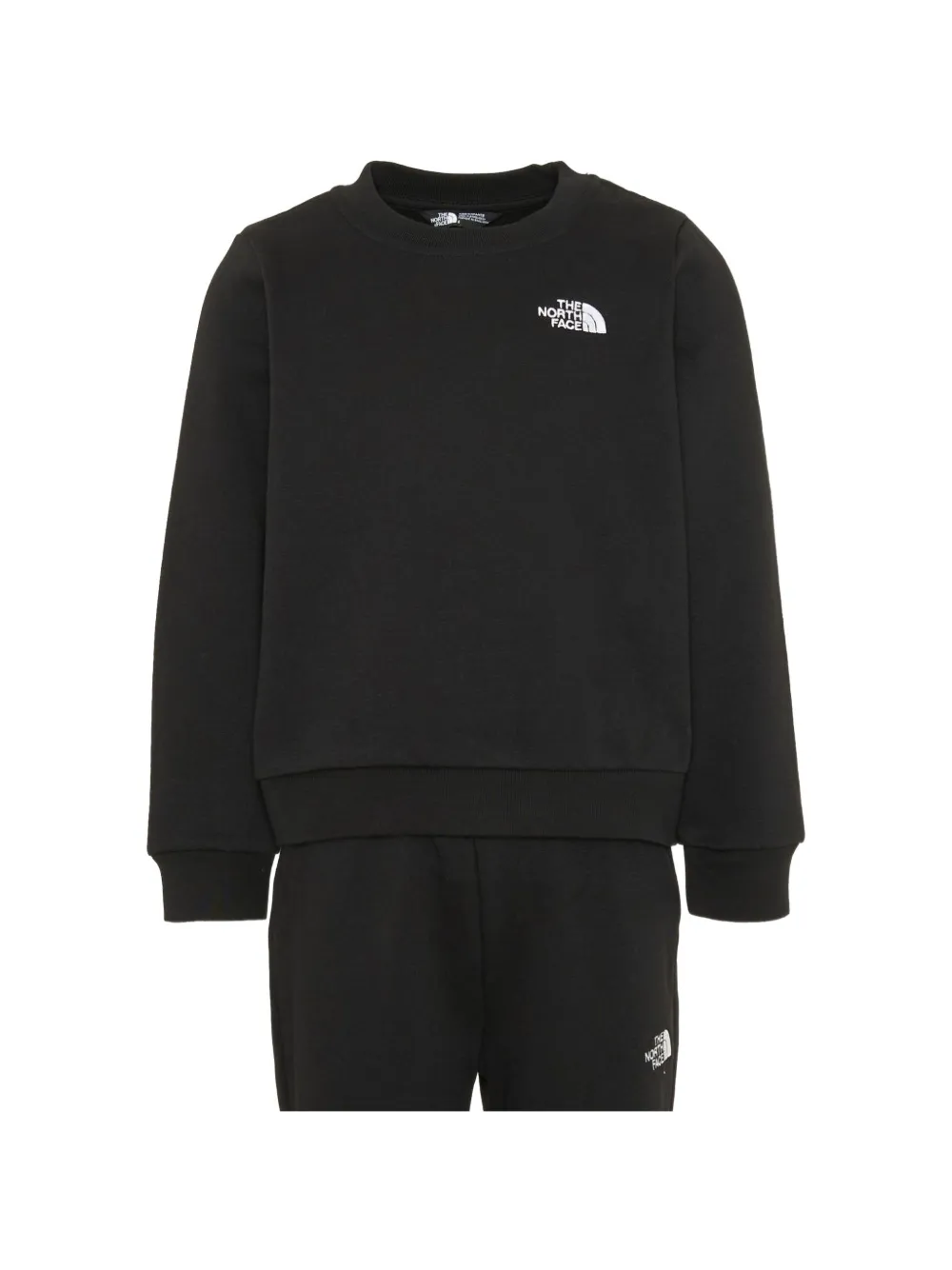 The North Face Kids logo-print tracksuit set Zwart
