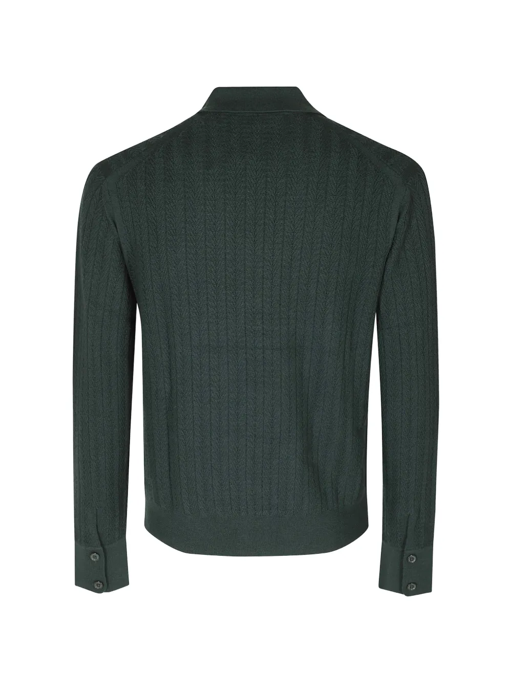 Paolo Pecora long-sleeve wool cardigan Groen
