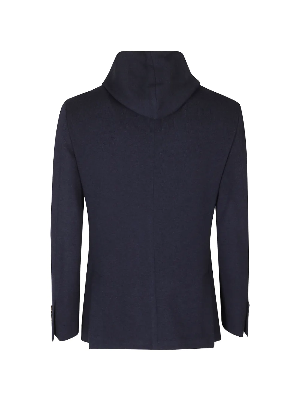 Eleventy hooded single-breasted blazer Blauw