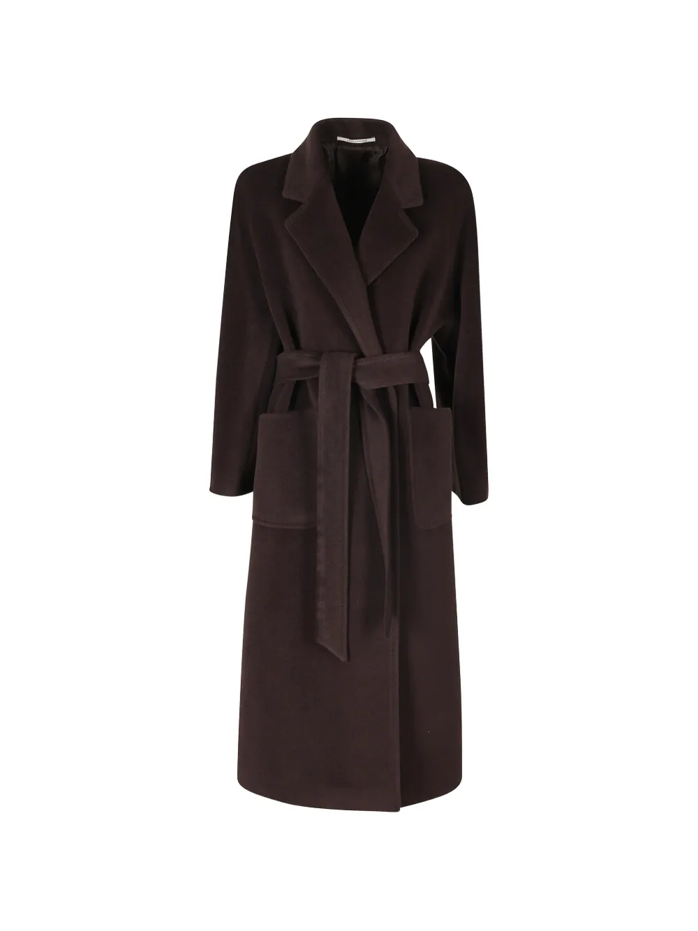 Tagliatore double-breasted belted coat - Braun