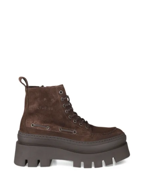 Copenhagen Studios suede chunky-sole combat boots