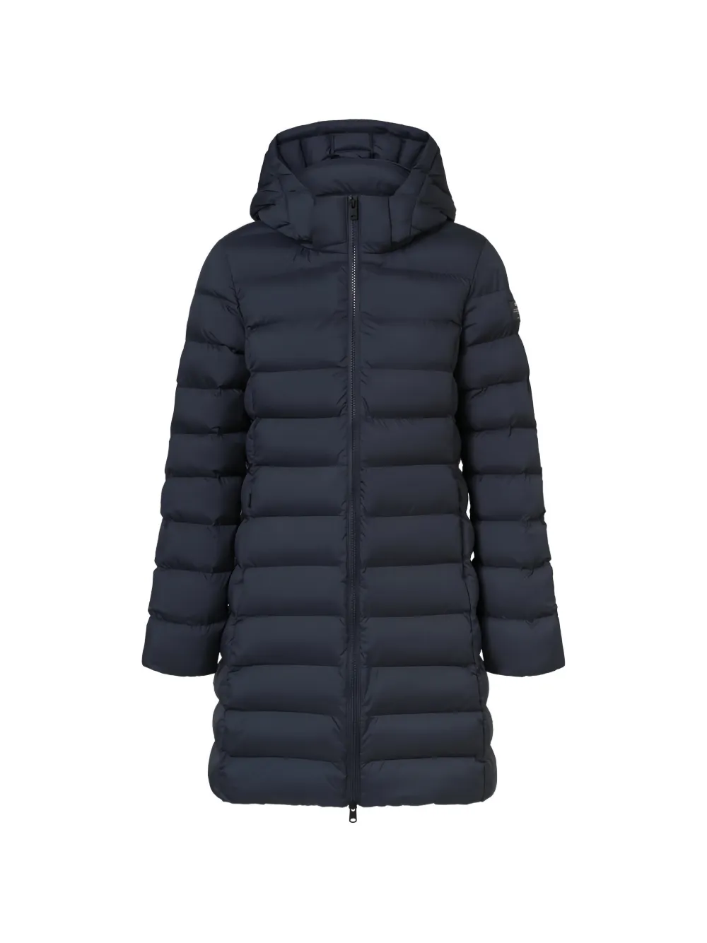 Ecoalf Cronulla hooded single-breasted coat - Blue