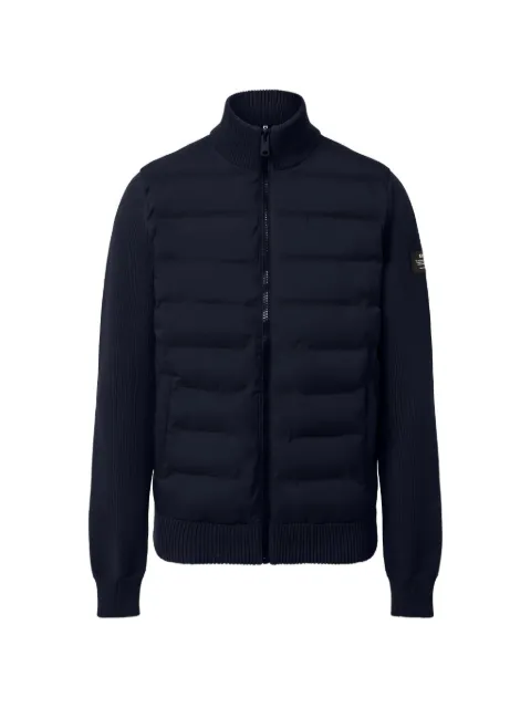 Ecoalf quilted panel-knit jacket