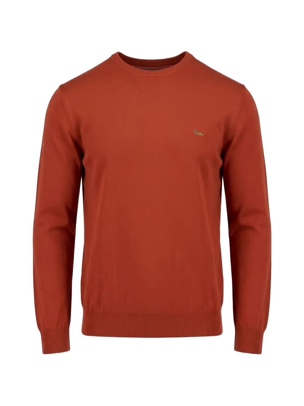 Harmont & Blaine logo-embroidered crew-neck sweater - Rosso