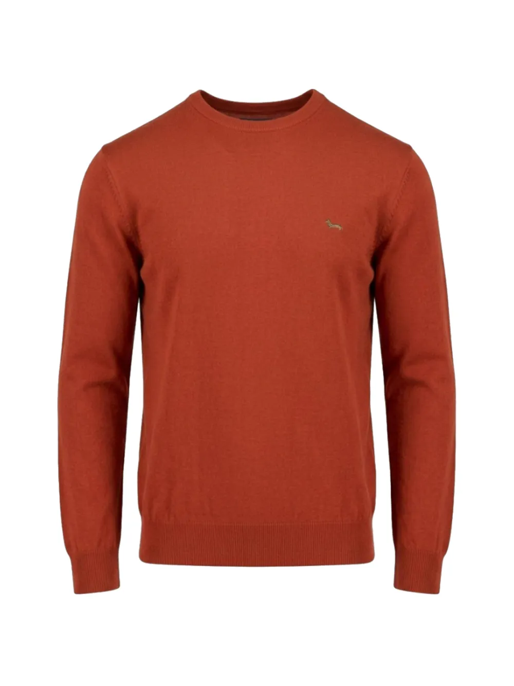 Harmont & Blaine logo-embroidered crew-neck sweater - Rosso