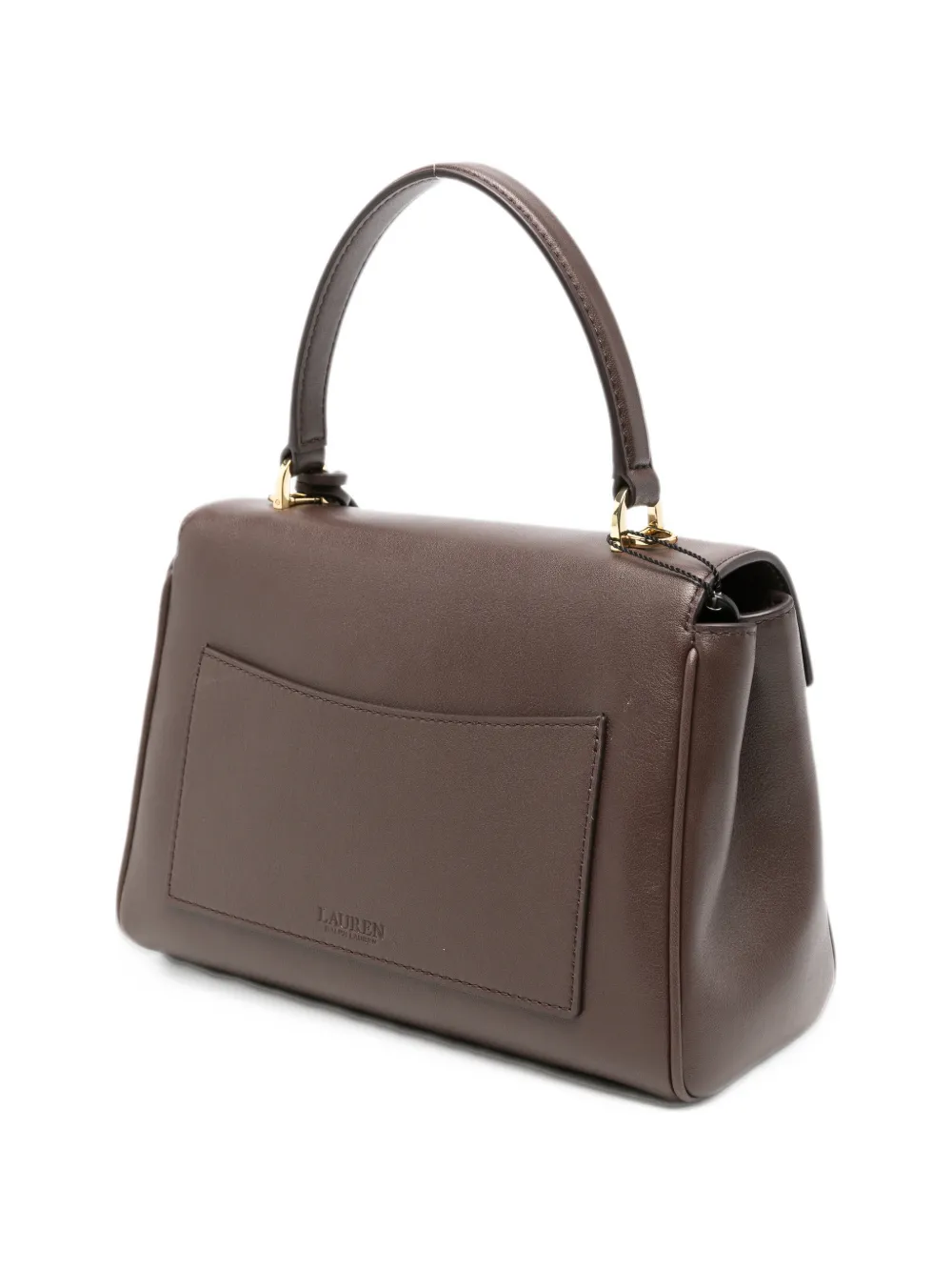 Lauren Ralph Lauren logo-plaque leather shoulder bag Bruin