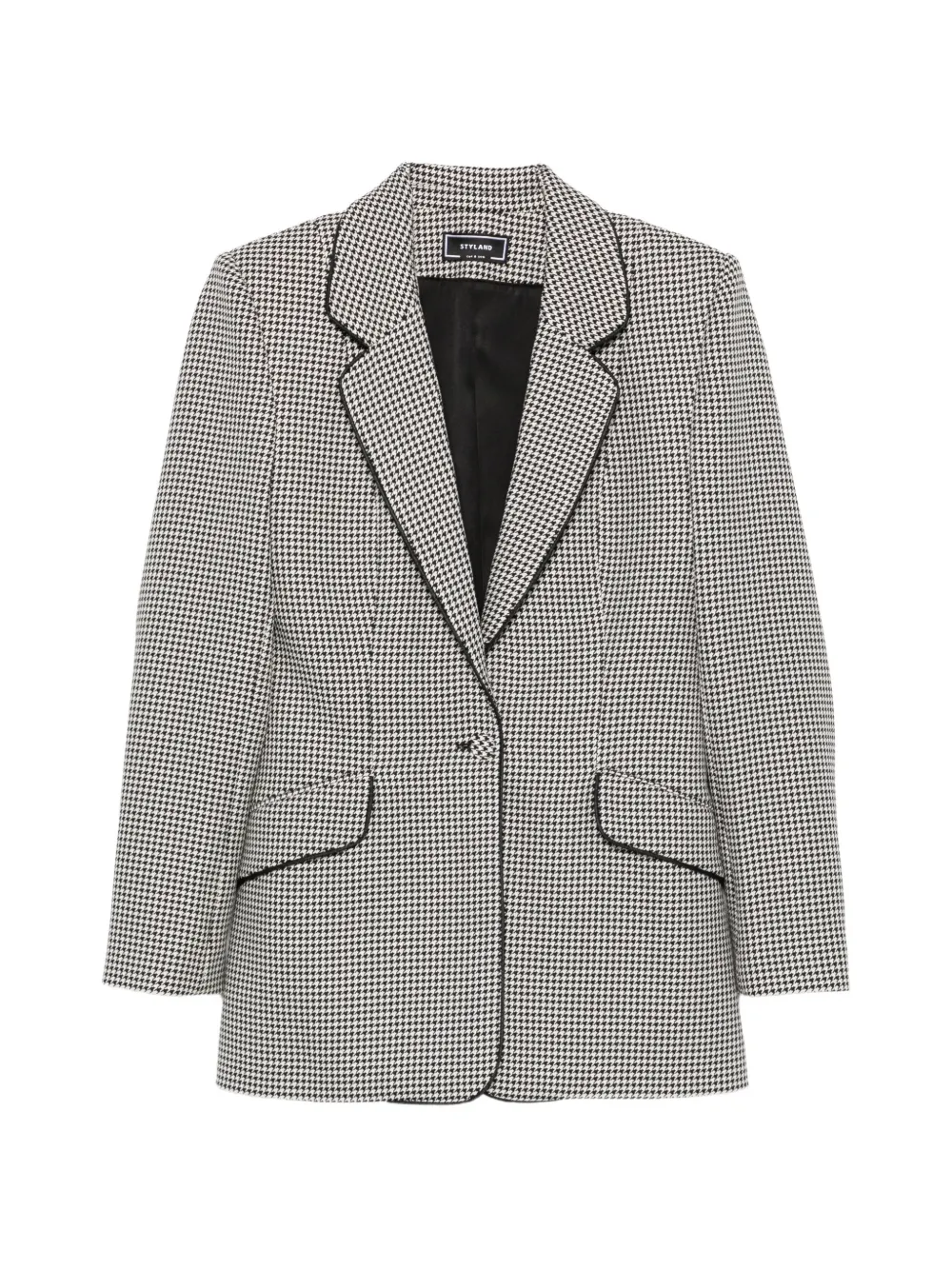 STYLAND houndstooth-pattern blazer - Blanc STYLAND houndstooth-pattern blazer - Blanc