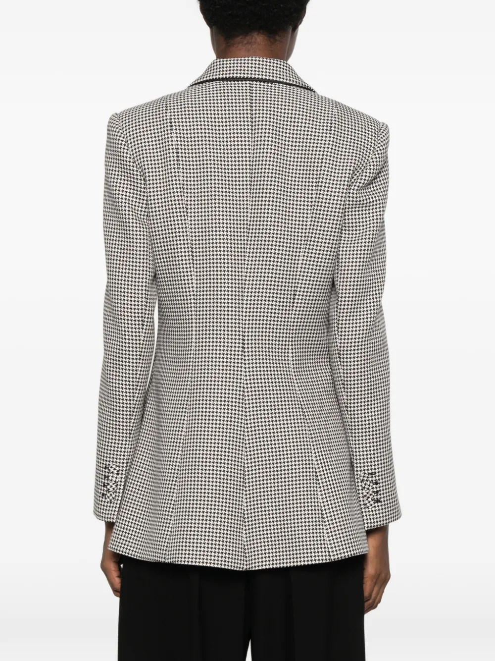 STYLAND Blazer met pied-de-poule print Wit