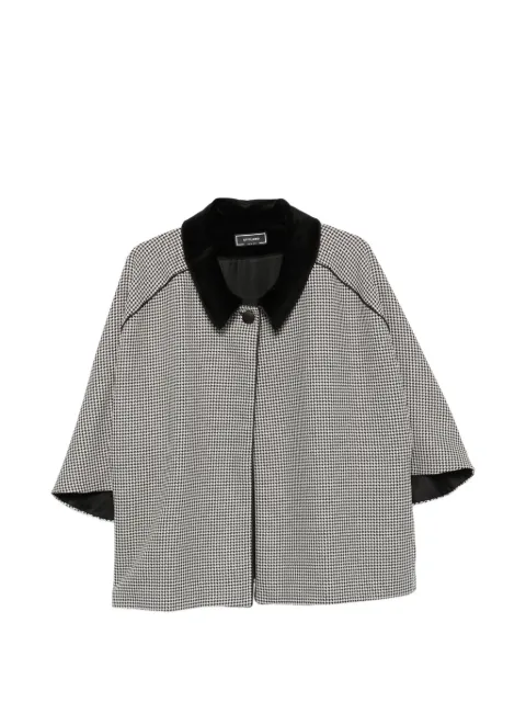STYLAND houndstooth-pattern coat