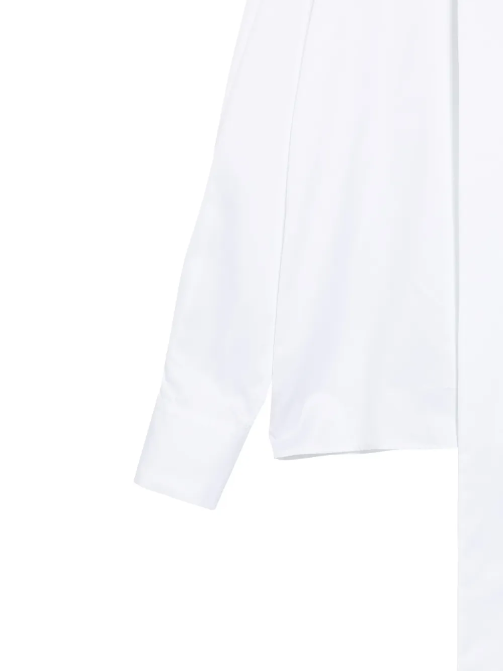 STYLAND pussy-bow poplin blouse Wit