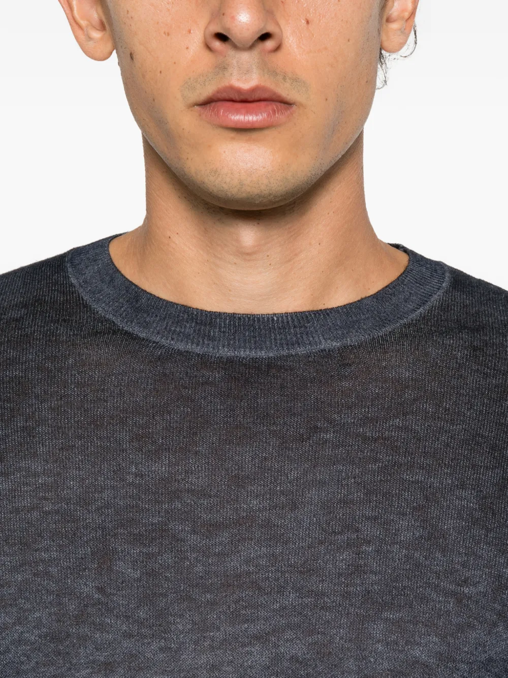 Avant Toi crew-neck wool-cashmere sweater Blauw