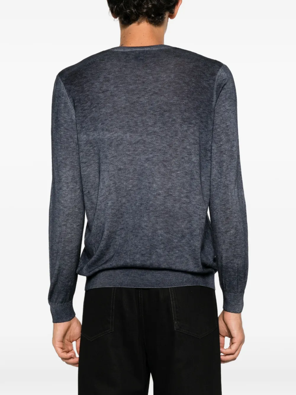 Avant Toi crew-neck wool-cashmere sweater Blauw