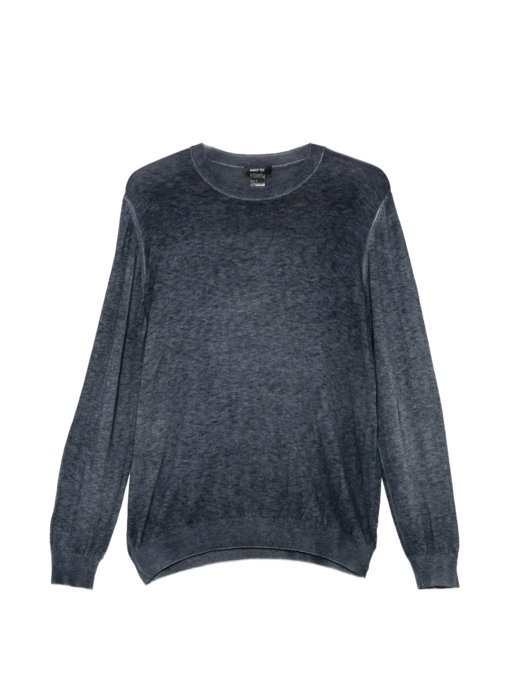 Avant Toi crew-neck wool-cashmere sweater - Blue
