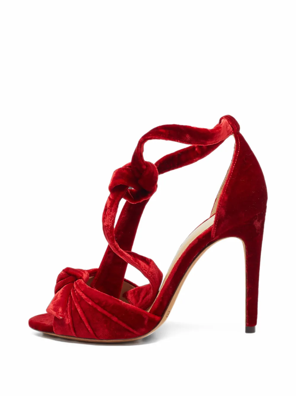 Alexandre Birman Clarita velvet sandals - Rot
