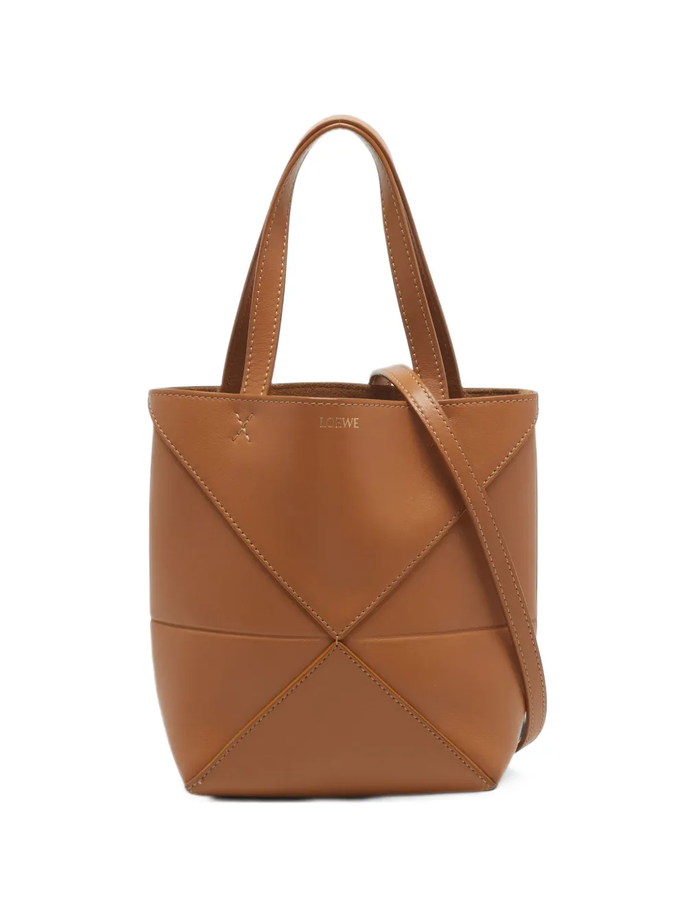 Loewe Pre-Owned mini Puzzle tote bag - Braun