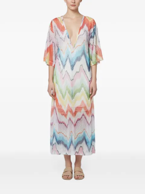 Missoni Pre-Owned zig-zag pointelle maxi dress