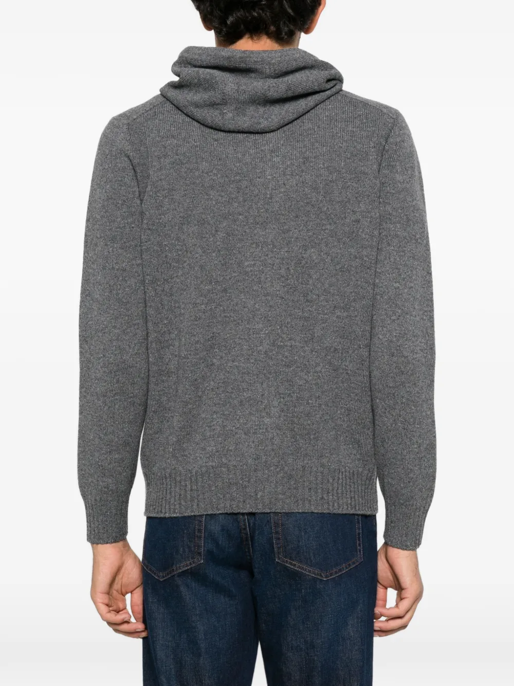Gran Sasso zip-up cardigan Grijs