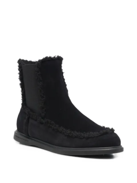 Fratelli Rossetti shearling-trim suede boots