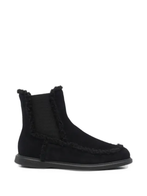 Fratelli Rossetti shearling-trim suede boots