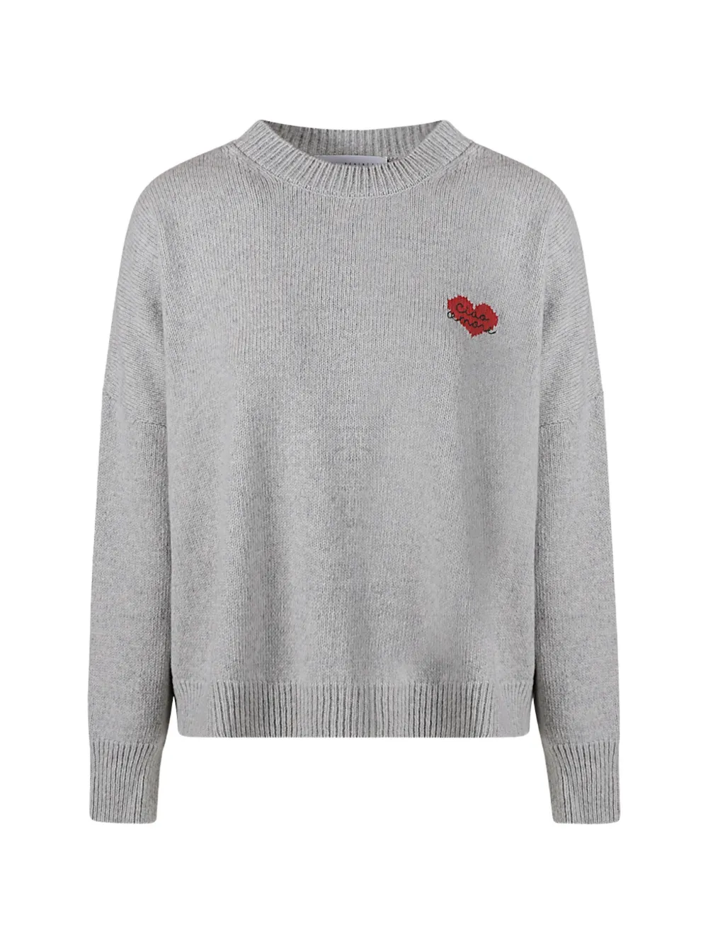 Giada Benincasa Heartbeat Strickpullover - Grau