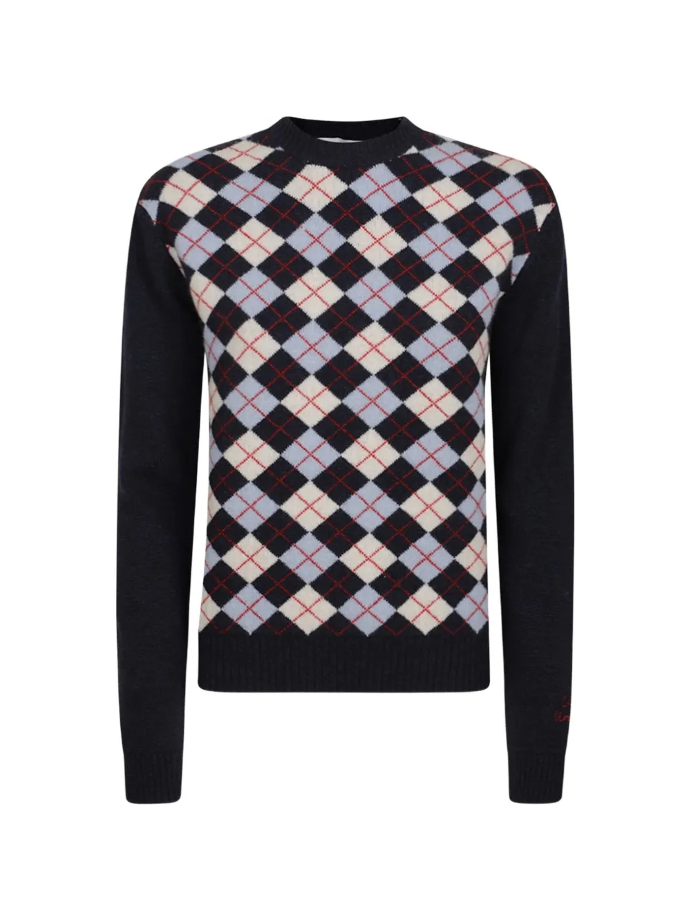 Giada Benincasa London Pullover mit Argyle-Intarsie - Blau