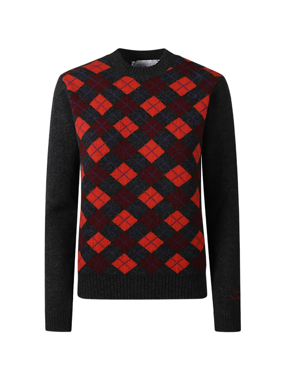 Giada Benincasa London Pullover mit Argyle-Muster - Grau