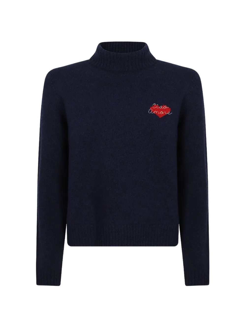 Giada Benincasa Heartbeat Rollkragenpullover - Blau