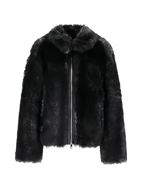 Desa 1972 K15182 high-collar shearling jacket