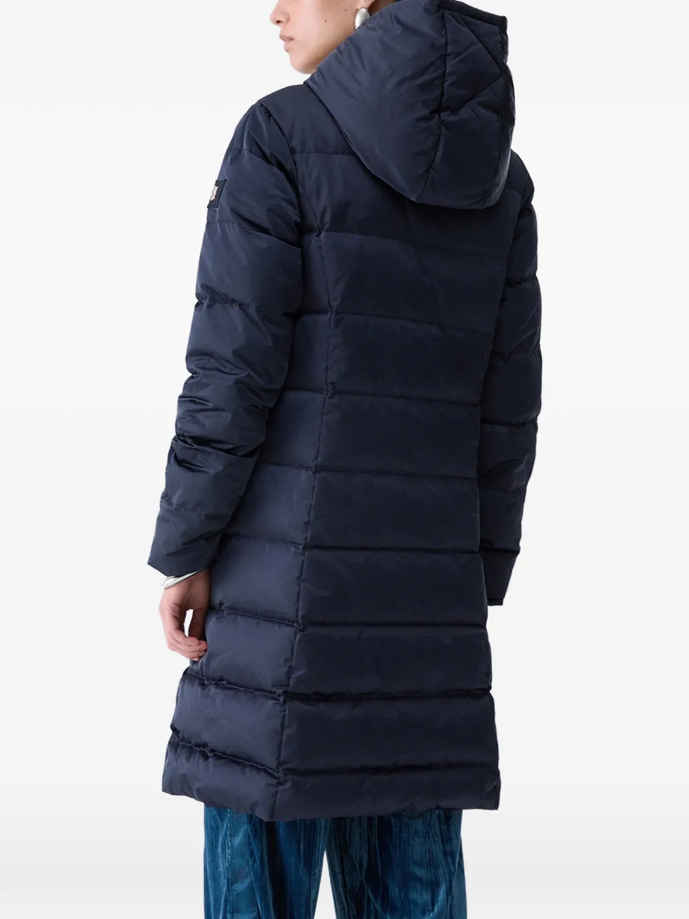LIU JO Lang donsjack met capuchon Blauw