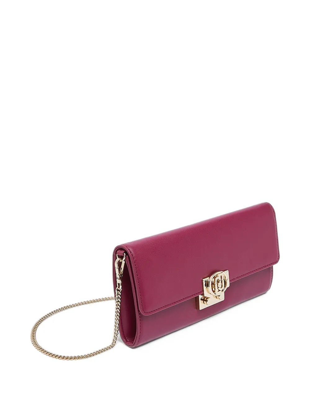 LIU JO logo-plaque medium pouch Roze