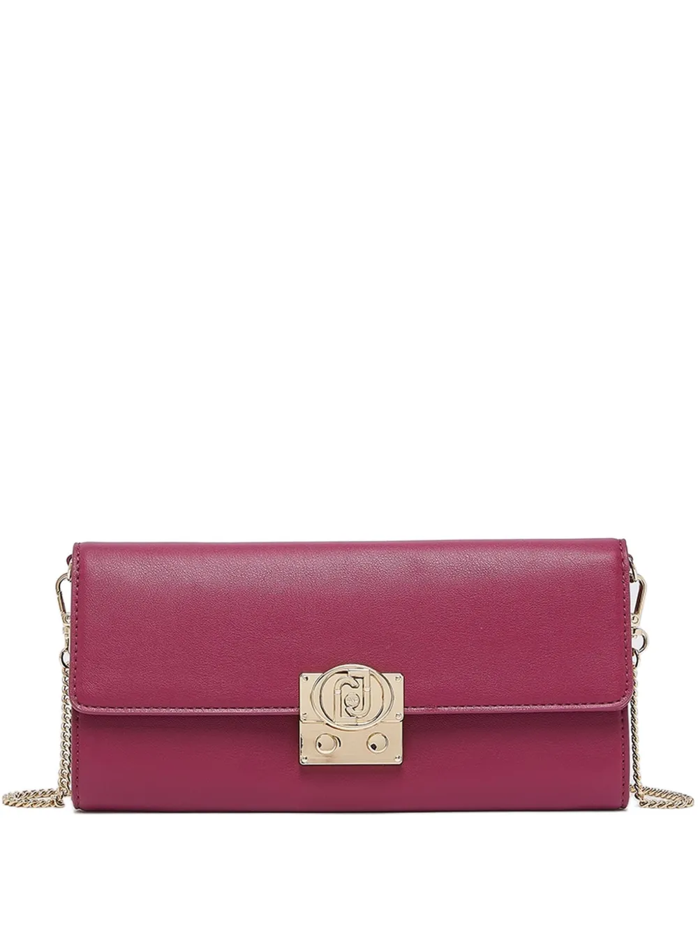 LIU JO logo-plaque medium pouch - Rosa