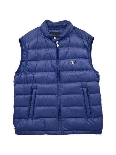 Prada Pre-Owned chamarra capitonada sin mangas 2014