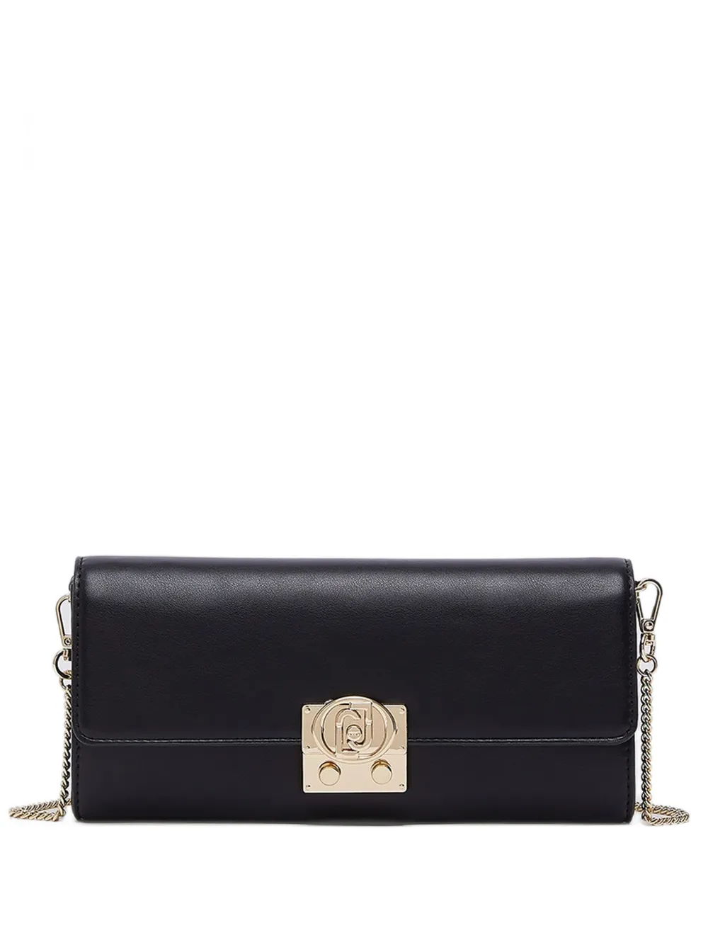 LIU JO logo-motif medium pouch - Schwarz