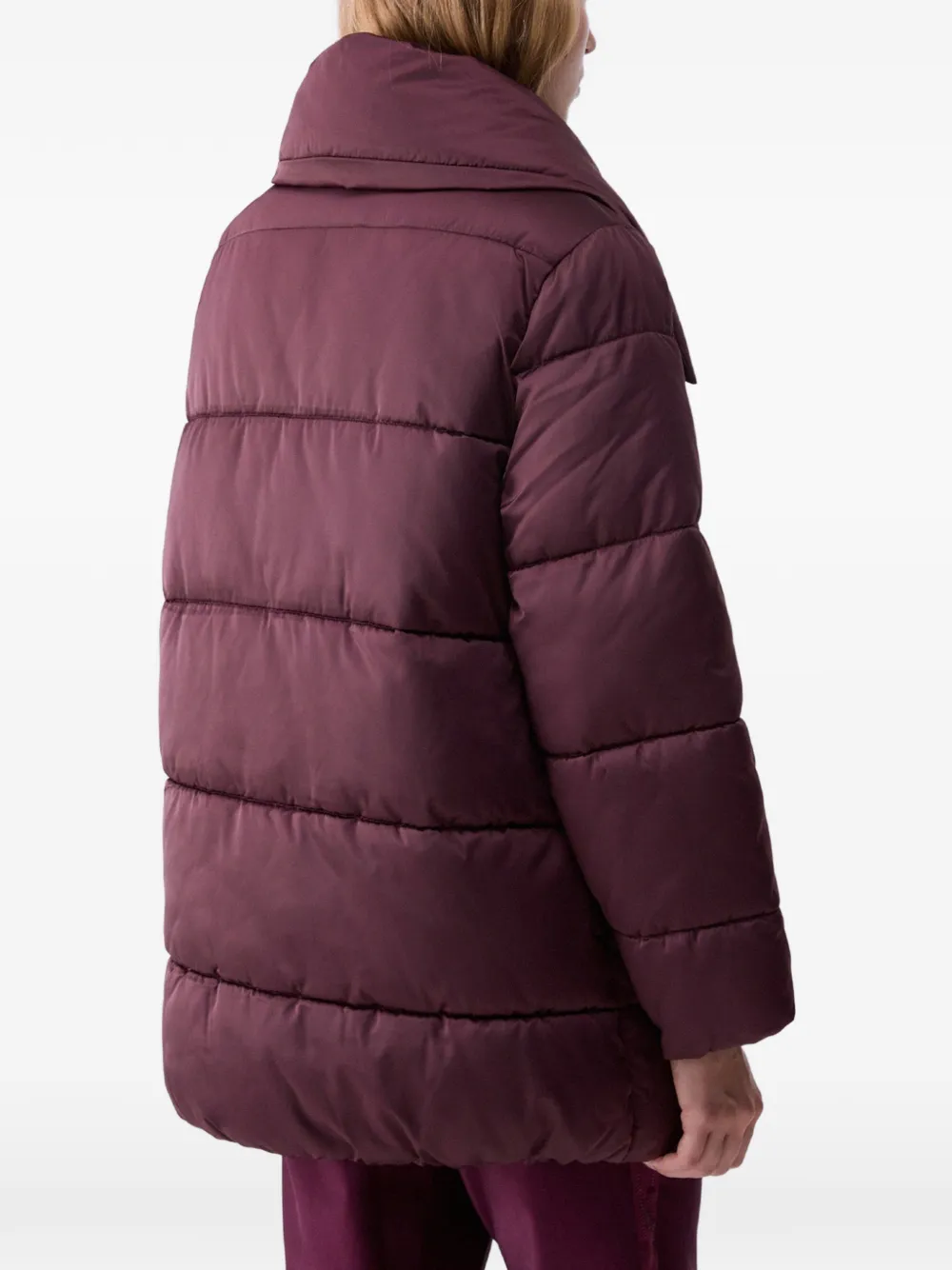 LIU JO padded jacket over in nylon glossy Rood