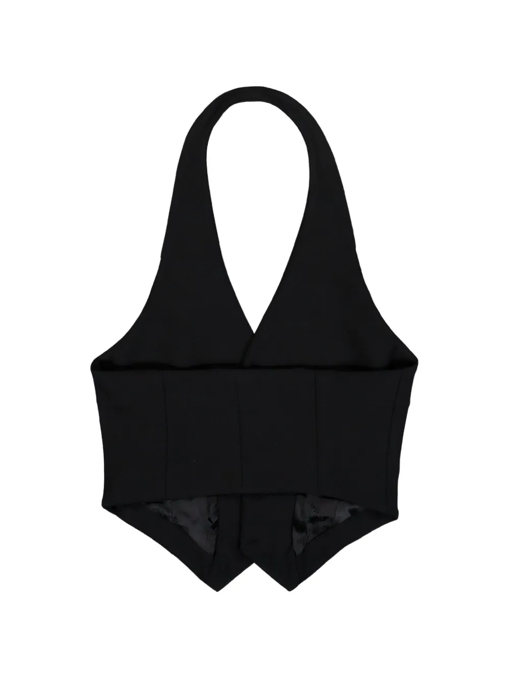 VETEMENTS open-back halterneck waistcoat Zwart