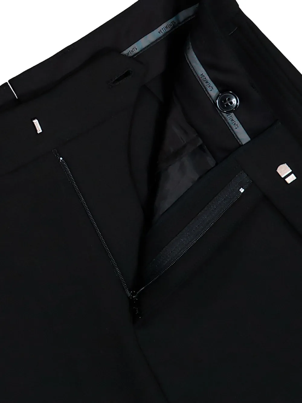 VETEMENTS reworked tailored mini skirt Zwart