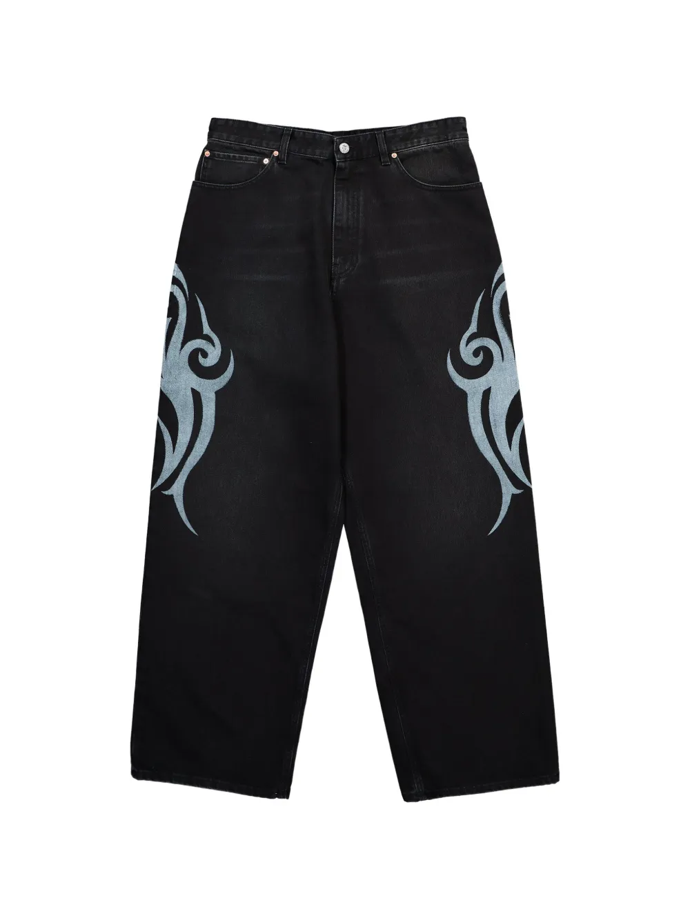 VETEMENTS Graffiti baggy jeans - Schwarz