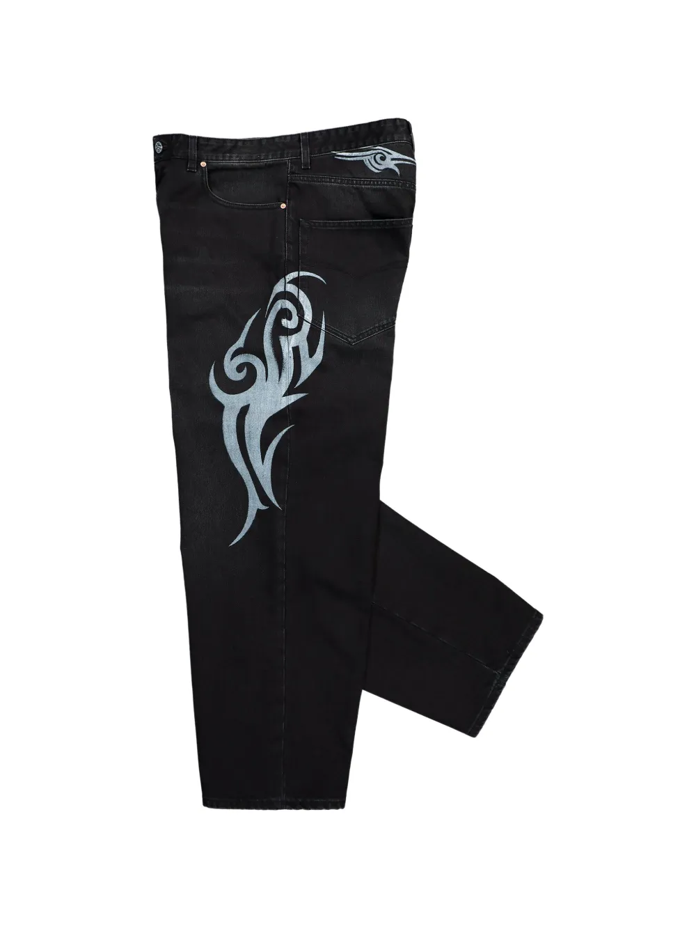 VETEMENTS Graffiti baggy jeans Zwart