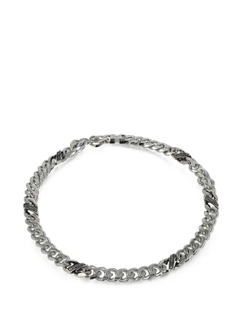 VETEMENTS Logo-engraved curb-link necklace