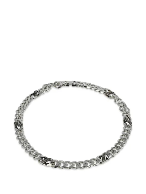 VETEMENTS Logo-engraved curb-link necklace