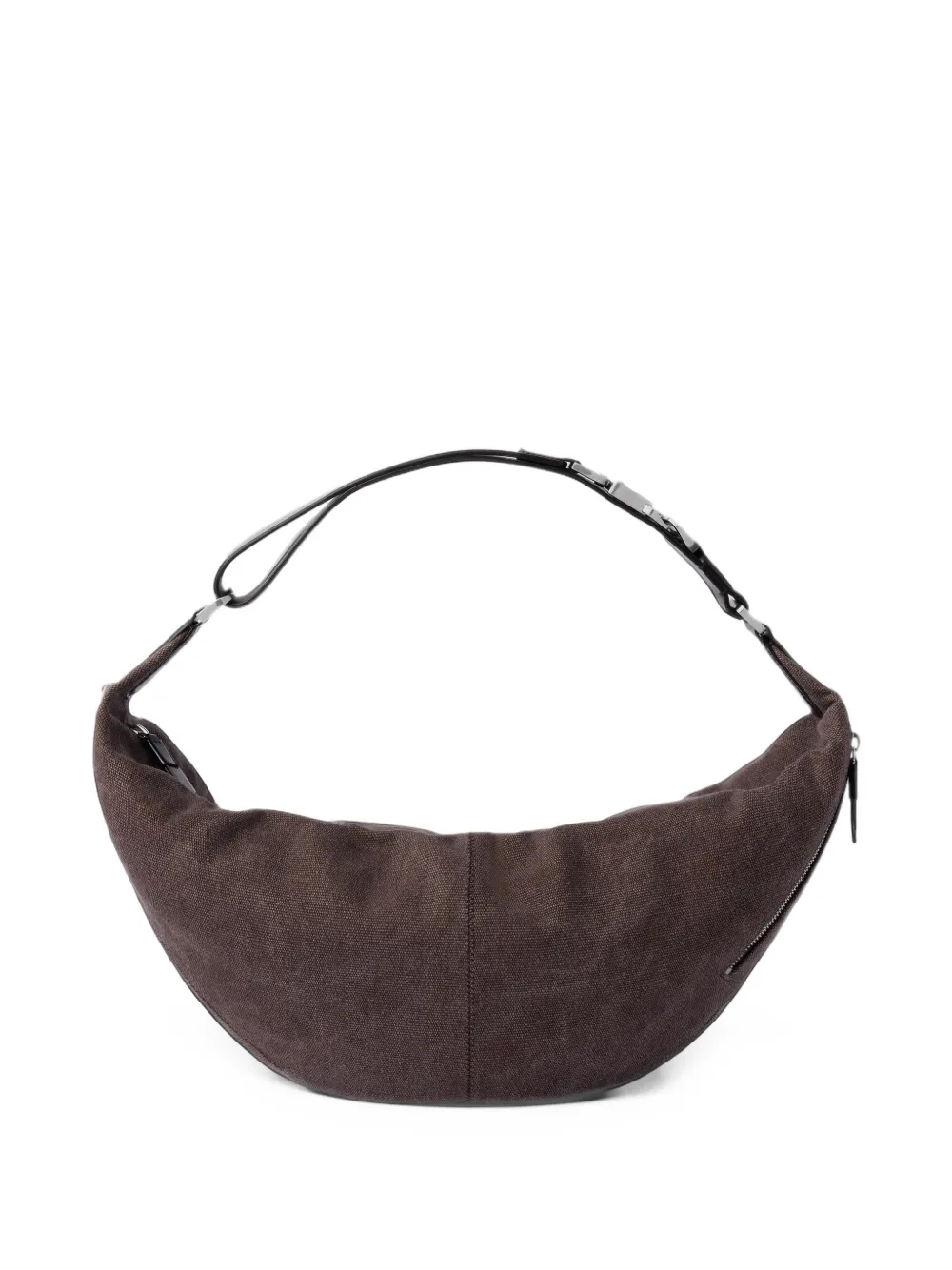 LEMAIRE Quiver Clip bag in eco heavy cotton canvas Bruin