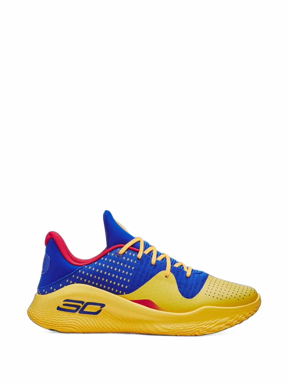 Under Armour 커리 4 로우 플로트로 스니커즈 | 블루 | Image 1
